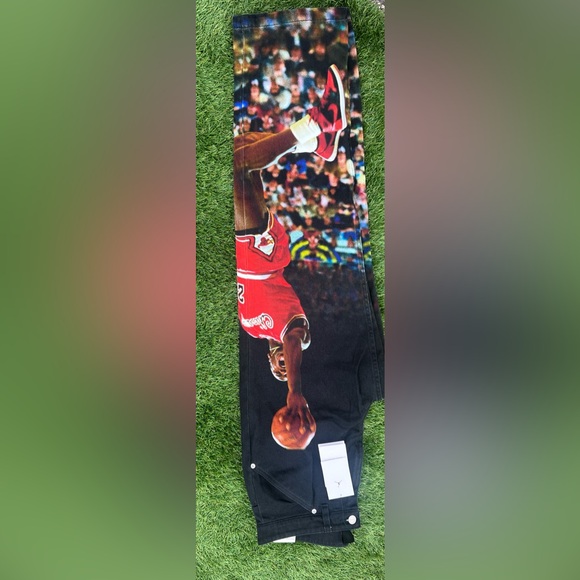 HF0045-010 | Men’s Air Jordan Printed Twill Pants | Dunk Contest | Relaxed - Picture 12 of 13